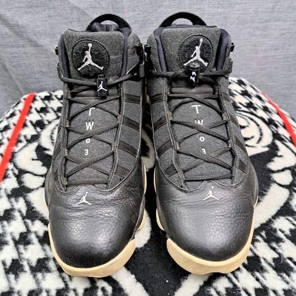 %Nike Air Jordan 6 Rings Mens Size 11 Black Shoes 322992-021 / AJ12 main image 5